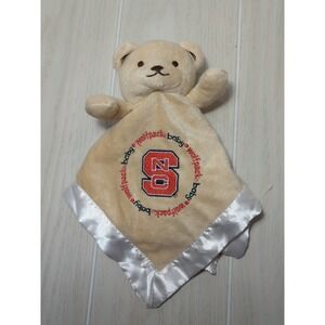 Baby Fanatics NC State Wolfpack tan teddy bear lovey baby security blanket
